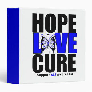 ALS Hope Love Cure Binder
