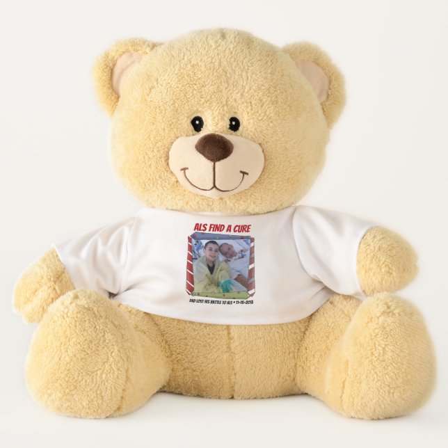 ALS Keepsake "Add Your Photo & Text" Teddy Bear (Front)