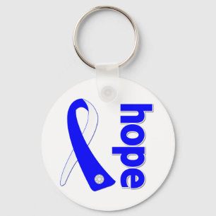 ALS Lou Gehrig's Disease HOPE Ribbon Keychain