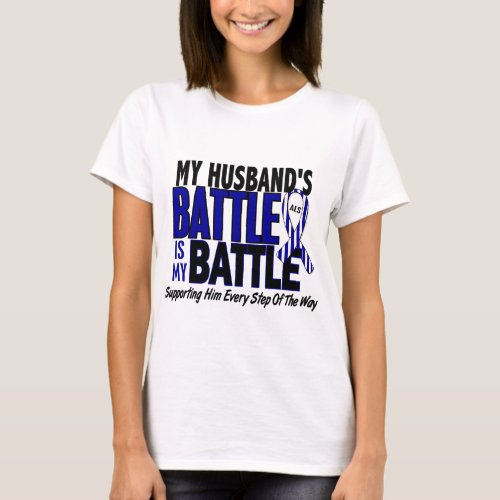 ALS My Battle Too 1 Husband T_Shirt