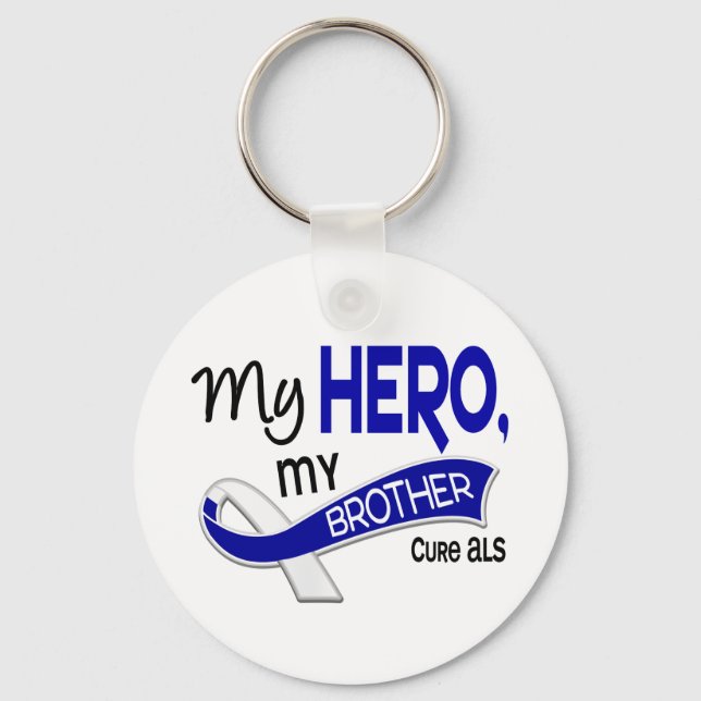 ALS My Brother My Hero 42 Keychain (Front)