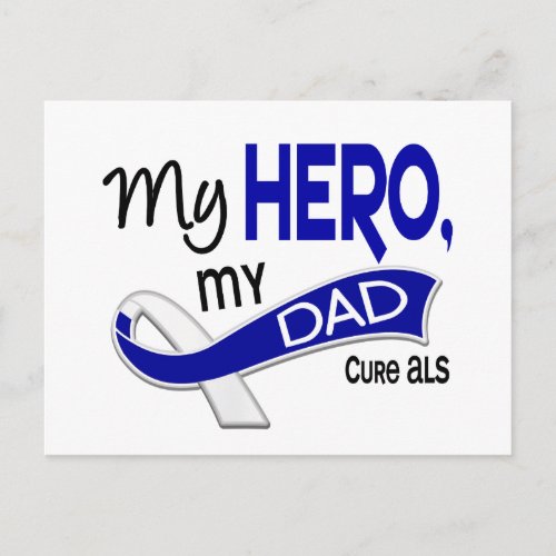 ALS My Dad My Hero 42 Postcard