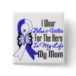 ALS Ribbon Hero in My Life My Mom Pinback Button