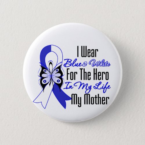 ALS Ribbon Hero in My Life My Mother Pinback Button