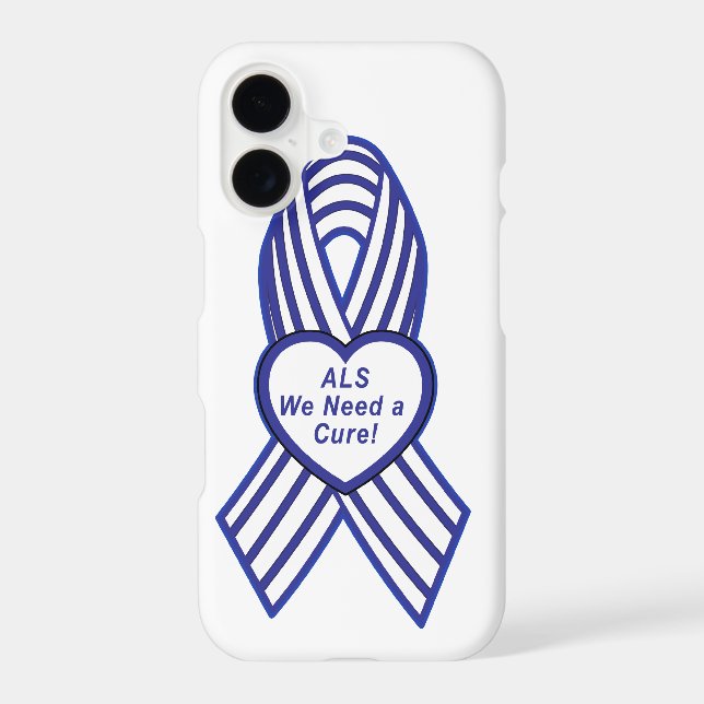 ALS Ribbon: We Need a Cure Iphone Case (Back)