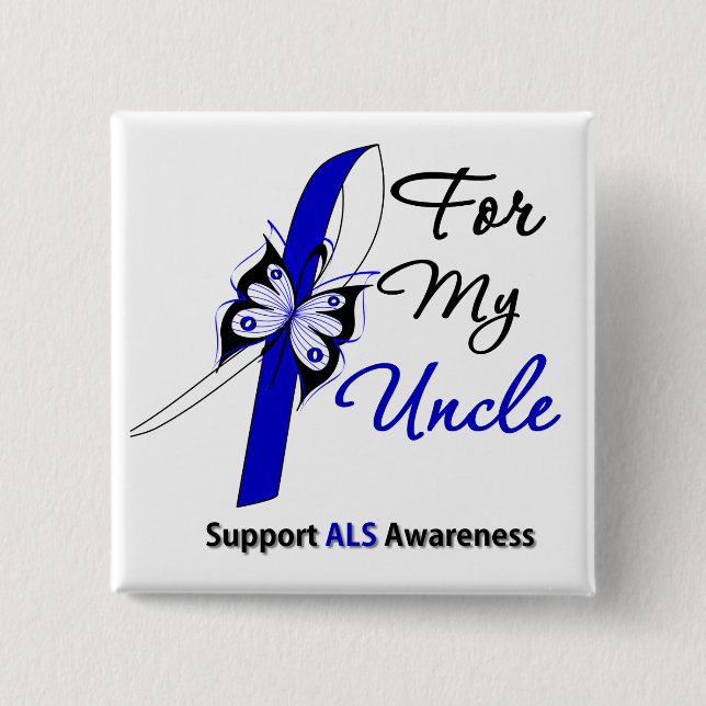 ALS Support For My Uncle Button (Front)