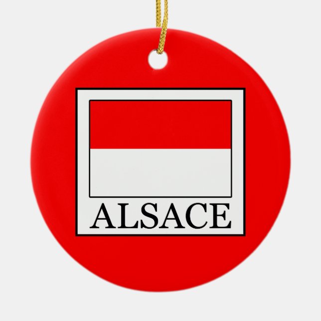 Alsace Ceramic Ornament (Front)