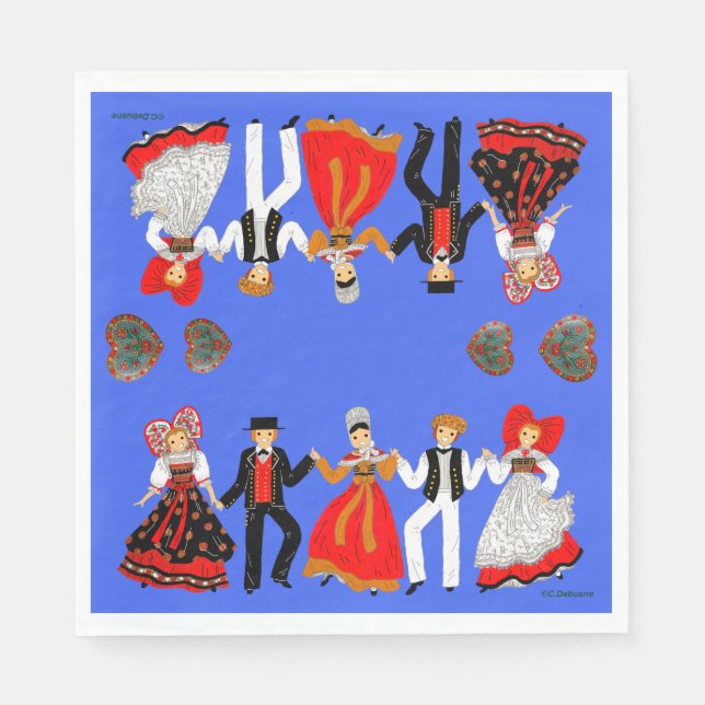 Alsace, France Napkins (Front)