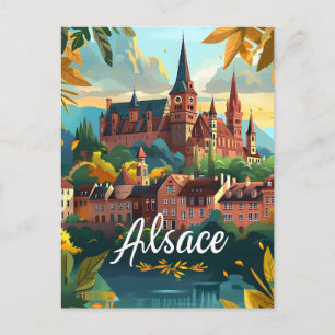 Alsace France Postcard