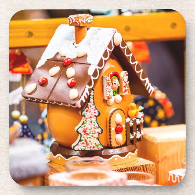 Alsace gingerbread beverage coaster (Front)