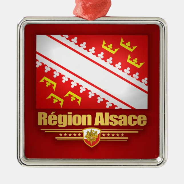 Alsace Metal Ornament (Front)