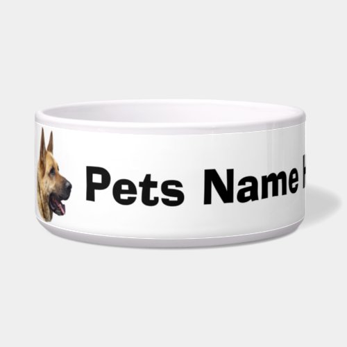 Alsatian German shepherd dog Bowl