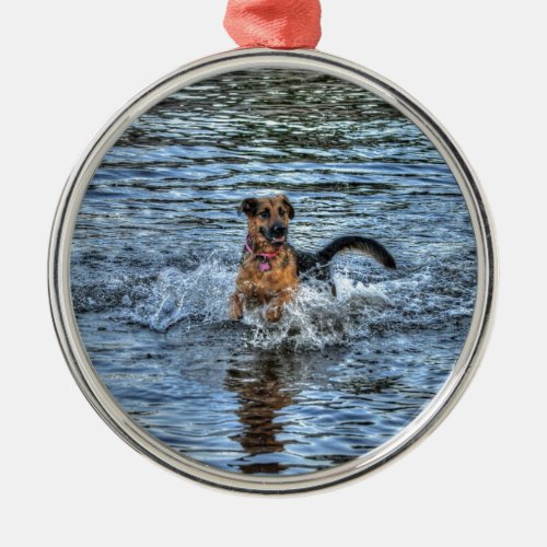 Alsatian German Shepherd Dog_lover Gift Metal Ornament