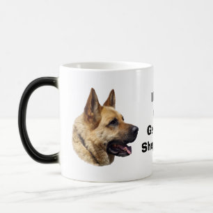 Alsatian German shepherd dog portrait Color Morph Mug