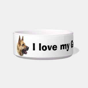 Alsatian German shepherd portrait Bowl