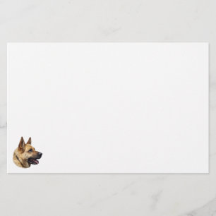Alsatian German shepherd portrait Stationery