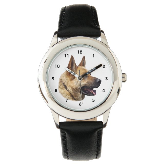 Alsatian German shepherd portrait Watch (Front)