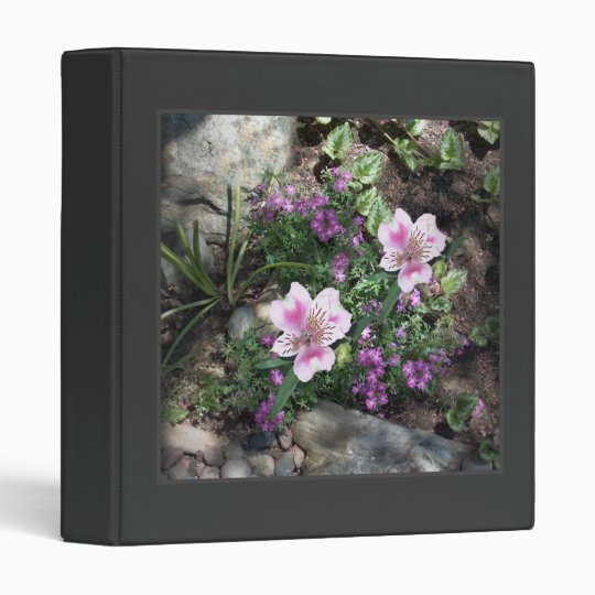 Alstroemeria Flowers Binder