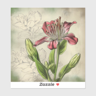 Alstroemeria flowers sticker
