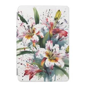 Alstroemeria - Watercolor flowers iPad Mini Cover