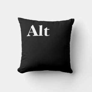 Alt Alternate Button Novelty Keyboard Throw Pillow