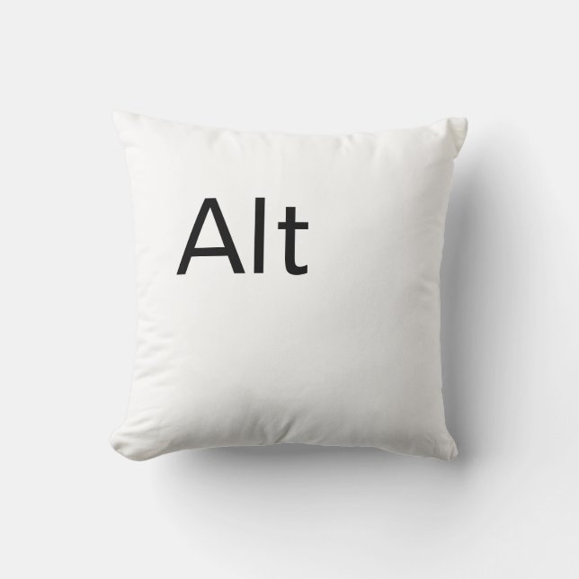 Alt, Computer Alt Key Throw pillow (Front)