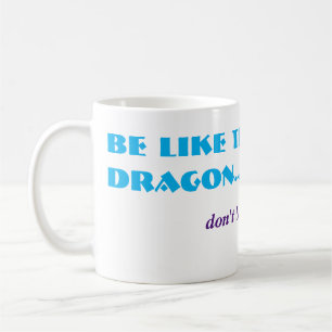 Alt Funny Dragon Talk Hot Air Joke Mythical Beast Coffee Mug