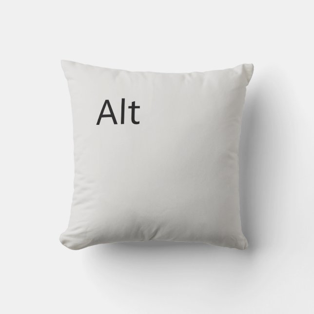 Alt Key Throw Pillow (Front)