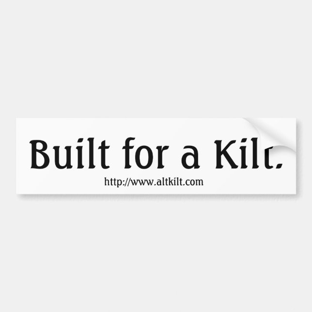 Alt.Kilt Bumper Sticker (Front)