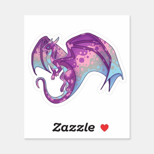 Alt Lesbian Pride Dragon Sticker