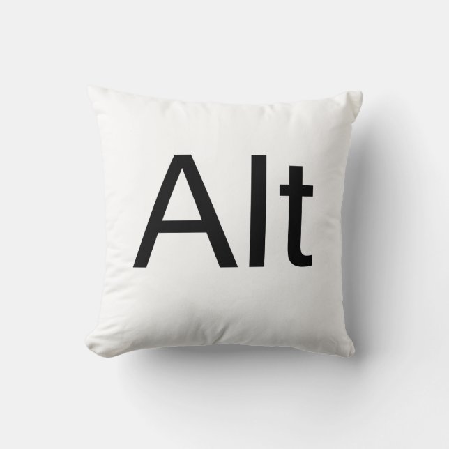 Alt Throw Pillow (Front)