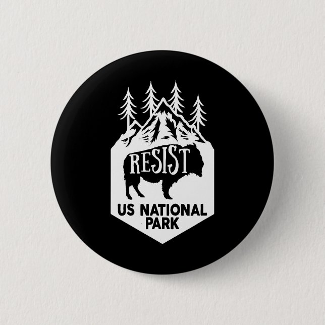 Alt Us National Park Resist Service  Button (Front)