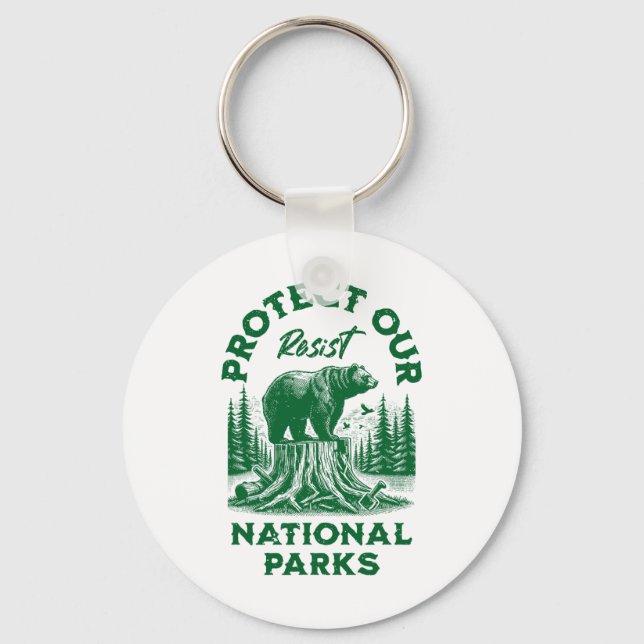 Alt Us National Park Resist Service  Keychain (Front)