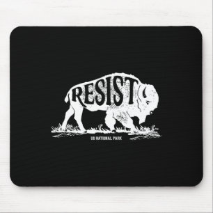 Alt Us National Park Resist Service T Shirt Bison Mouse Pad