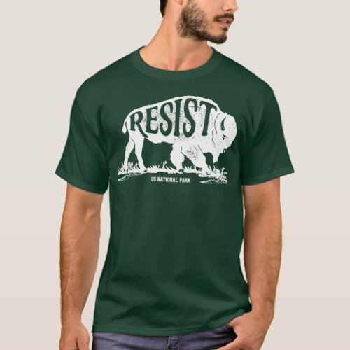ALT US National Park Service Resist T Bison Vintag T_Shirt