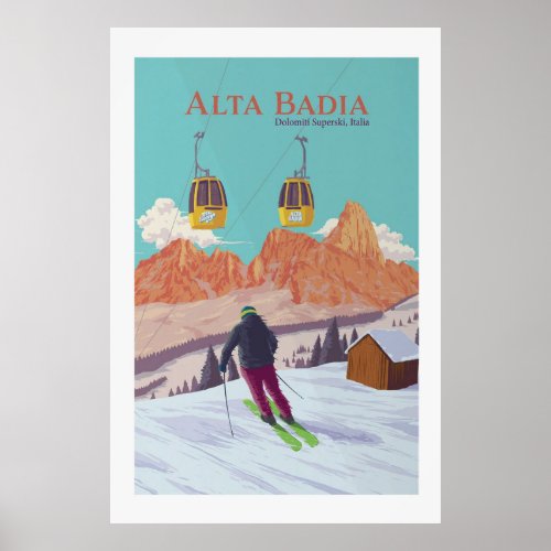 Alta Badia Ski Resort Poster