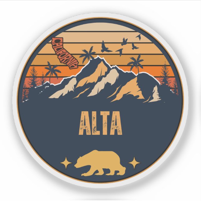 Alta, California Sticker (Front)