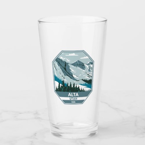 Alta Ski Area Winter Utah Glass