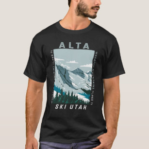 Alta Ski Area Winter Utah Vintage Distressed T-Shirt