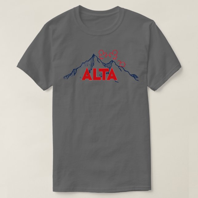 Alta Ski Resort in Utah T-Shirt (Design Front)