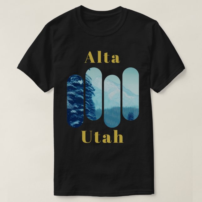 Alta Ski Utah 3 T-Shirt (Design Front)
