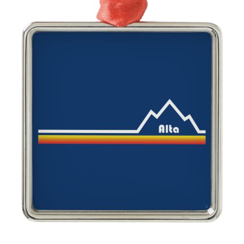 Alta, Utah Metal Ornament