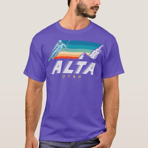 Alta Utah Retro Ski T_Shirt