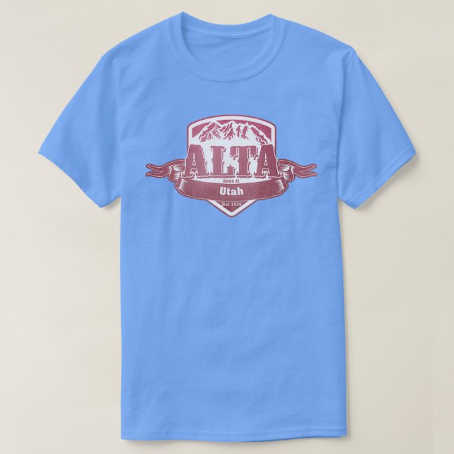 Alta Utah Ski Resort T-Shirt (Design Front)