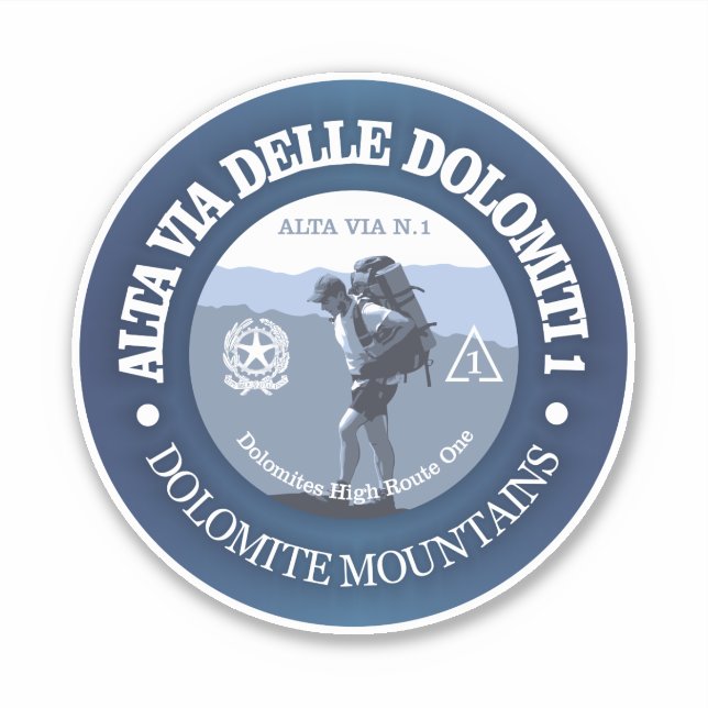 Alta Via 1 (BG) Sticker (Front)