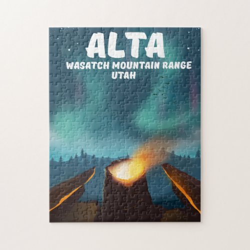 Alta Wasatch Mountain Range Utah Jigsaw Puzzle