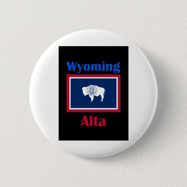 Alta Wyoming Button (Front)