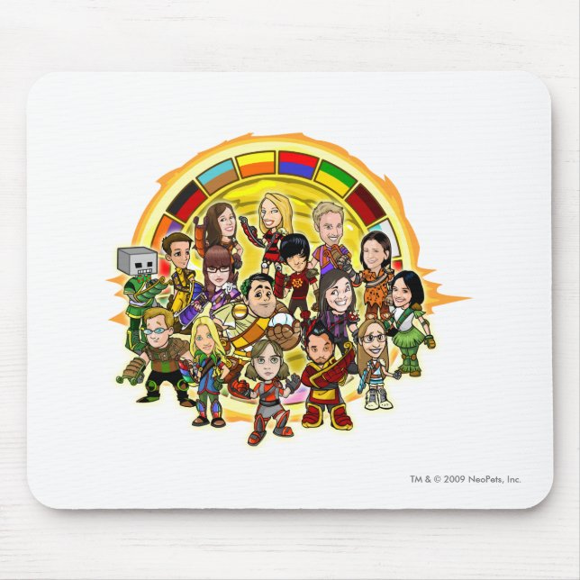 Altador Cup Staff Group Mouse Pad (Front)