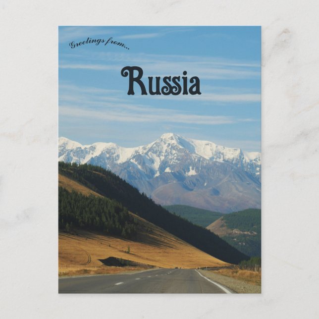 Altai Republic Russia Postcard (Front)