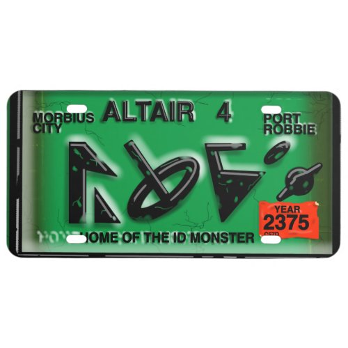 ALTAIR 4 SCIFI MOVIE CLASSIC by Jetpackcorps License Plate